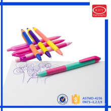 School stationery plastic retractable ballpoint pens